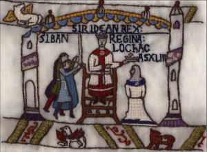 For King Siridean, by Lady Ceara Shionnach and Baroness Isobel le Breton.