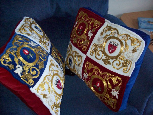 The finished cushions.