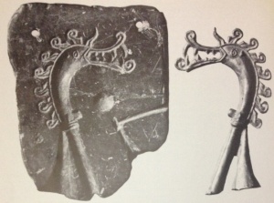Viking Dragon’s head mould from Birka (reference 18).