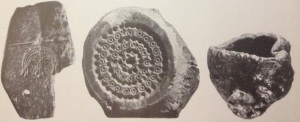 Viking moulds of stone and antler from Hedeby, and crucible from Lund (reference 18).