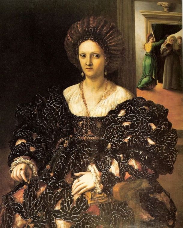 Figure 6: A Woman, probably Margherita Paleologo, ca. 1531, by Giulio Romano (1499-1546).